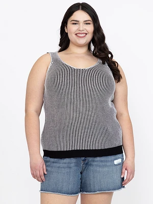 Women's Plated Sweater Tank