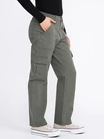 Women's Stretch Canvas Elastic Waist Cargo Pants