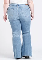 Women's Plus High Rise Destroyed Super Flare Jean