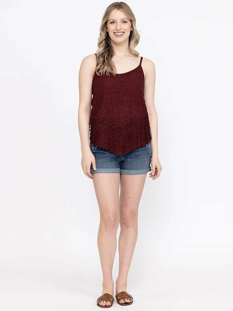 Women's Fringe Strappy Tank