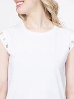 Women's Grommet Muscle Tee