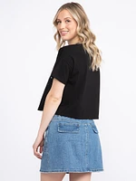 Women's Celestial Cropped Oversized Tee