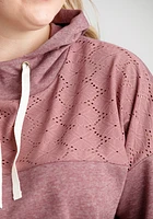 Women's Lace Insert Hoodie