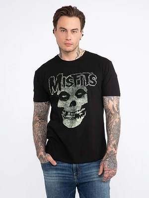 Men's Misfits - Skull Vintage Tee