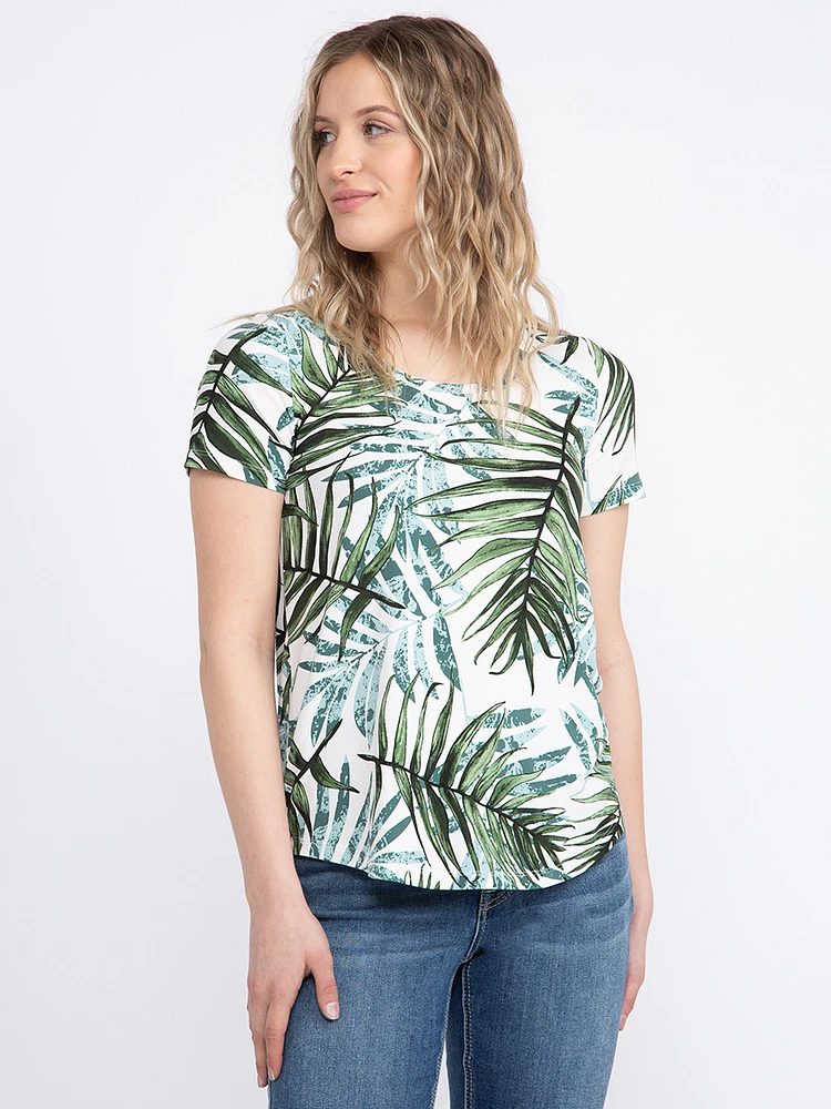 Women's Tropical Scoop Neck Tee