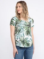 Women's Tropical Scoop Neck Tee
