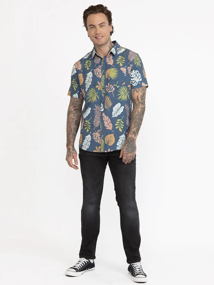 Men's Botanical Print Shirt