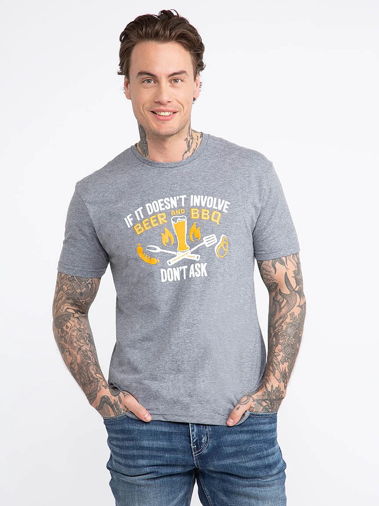 Men Beer & BBQ Tee