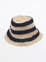 Women's Straw Bucket Hat