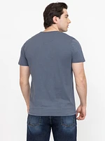 Men's Overdye Notch Henley Tee