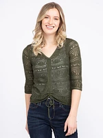 Women's Pointelle Pullover