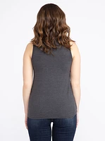 Women's Feather Scoop Neck  Tank