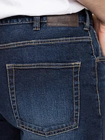 Men's Loose Medium Dark Jeans