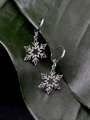 Women's Snowflake Drop Earrings