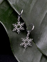 Women's Snowflake Drop Earrings