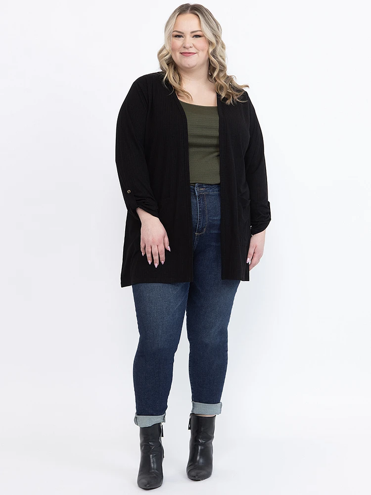 Women's Ribbed Cardigan