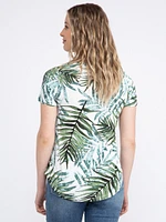 Women's Tropical Scoop Neck Tee