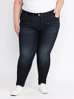 Women's Plus Dark Wash Skinny Jeans