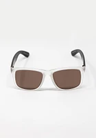 Men's Wood Arm Wayfarer Sunglass