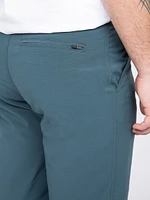 Men's Teal Textured Hybrid Shorts