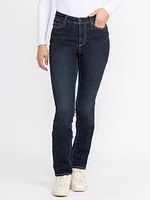 Women's Dark Wash Curvy Straight Jeans