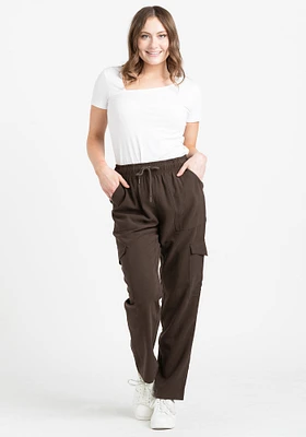 Women's Soft Pull-on Utility Straight Leg Pants