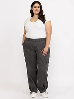 Women's Plus  Relaxed Cargo Jogger