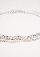 Women's Double Chain Silver Belt