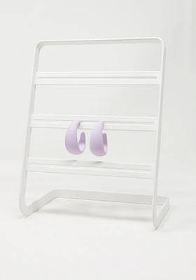 Women's Matte Lilac Hoops