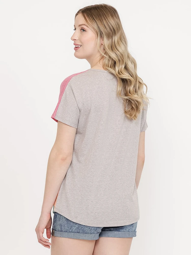 Women's Multi Colour Block Top