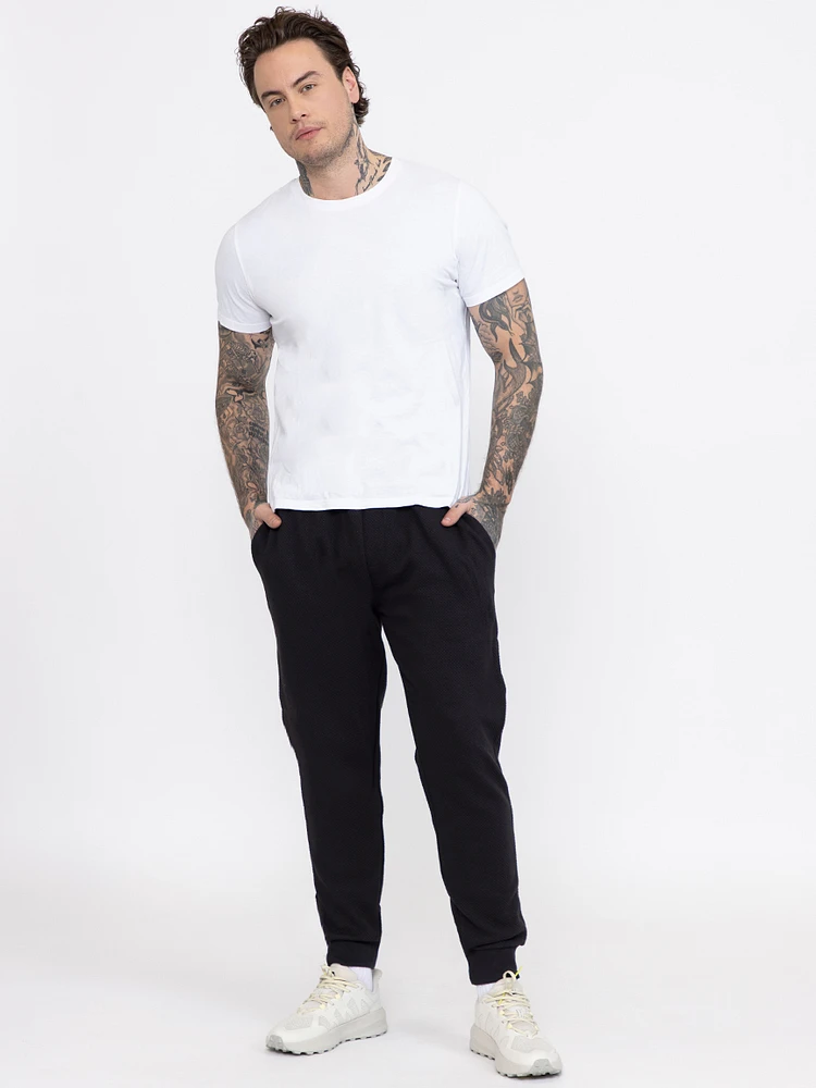 Men's Textured Interlock Jogger