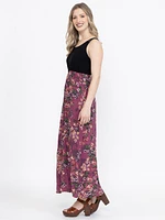 Women's Colour Block Maxi Dress