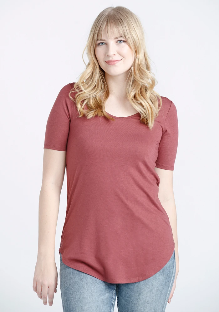 Women's Scoop Neck Legging Tunic Tee