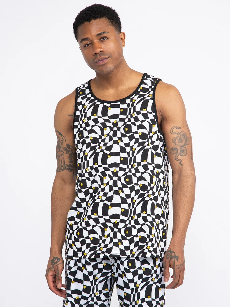 Men's Checkerboard Tank