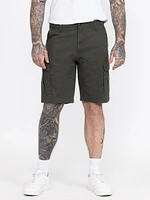 Men's Washed Olive Cargo Short