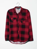 Women's Buffalo Knit Plaid Shirt