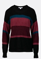 Women's Stripe Crew Neck Sweater