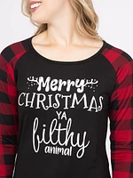 Women's Filthy Animal Baseball Tee