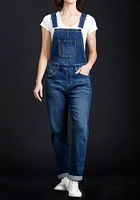 Women's Slouchy Cuffed Overall Jeans