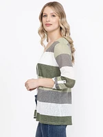 Women's Stripe Cardigan