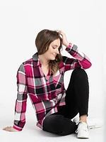 Women's Flannel Plaid Tunic