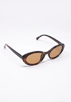 Women's Tort Oval Frame Sunglasses