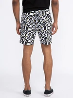 Men's Checkerboard Board Short