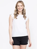 Women's Grommet Muscle Tee