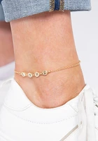 Delicate LOVE Gold Anklet