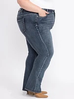 Women's Medium Wash Curvy Boot Jeans