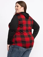 Women's Buffalo Hooded Plaid Shirt