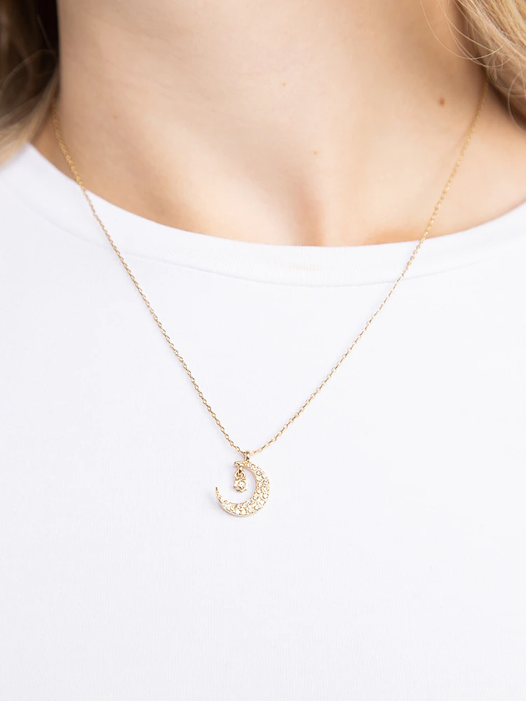 Women's Crescent Moon Necklace