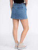 Women's Cargo Denim Skirt