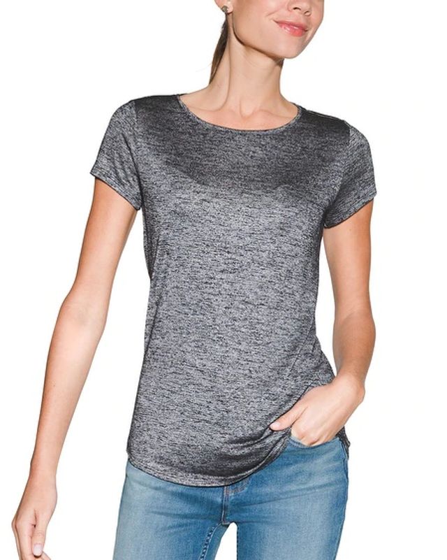 Outlet WHBM Notch-Neck Ruffle-Sleeve Tee